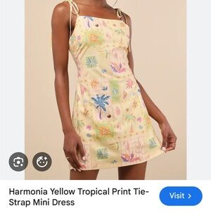 NWT Lulus tropical mini dress